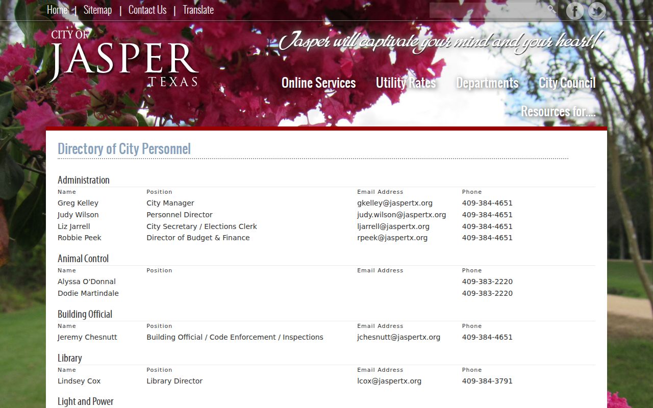 Jasper County city court and police routing for municipal warrant records
